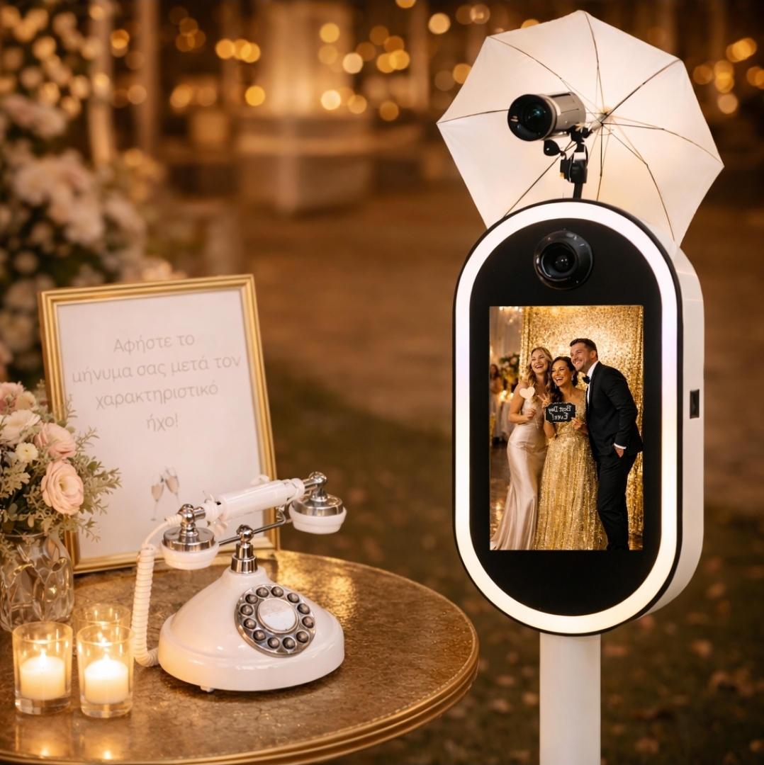Photobooth Full Extra και ΔΩΡΕΑΝ Τηλέφωνο Ευχών